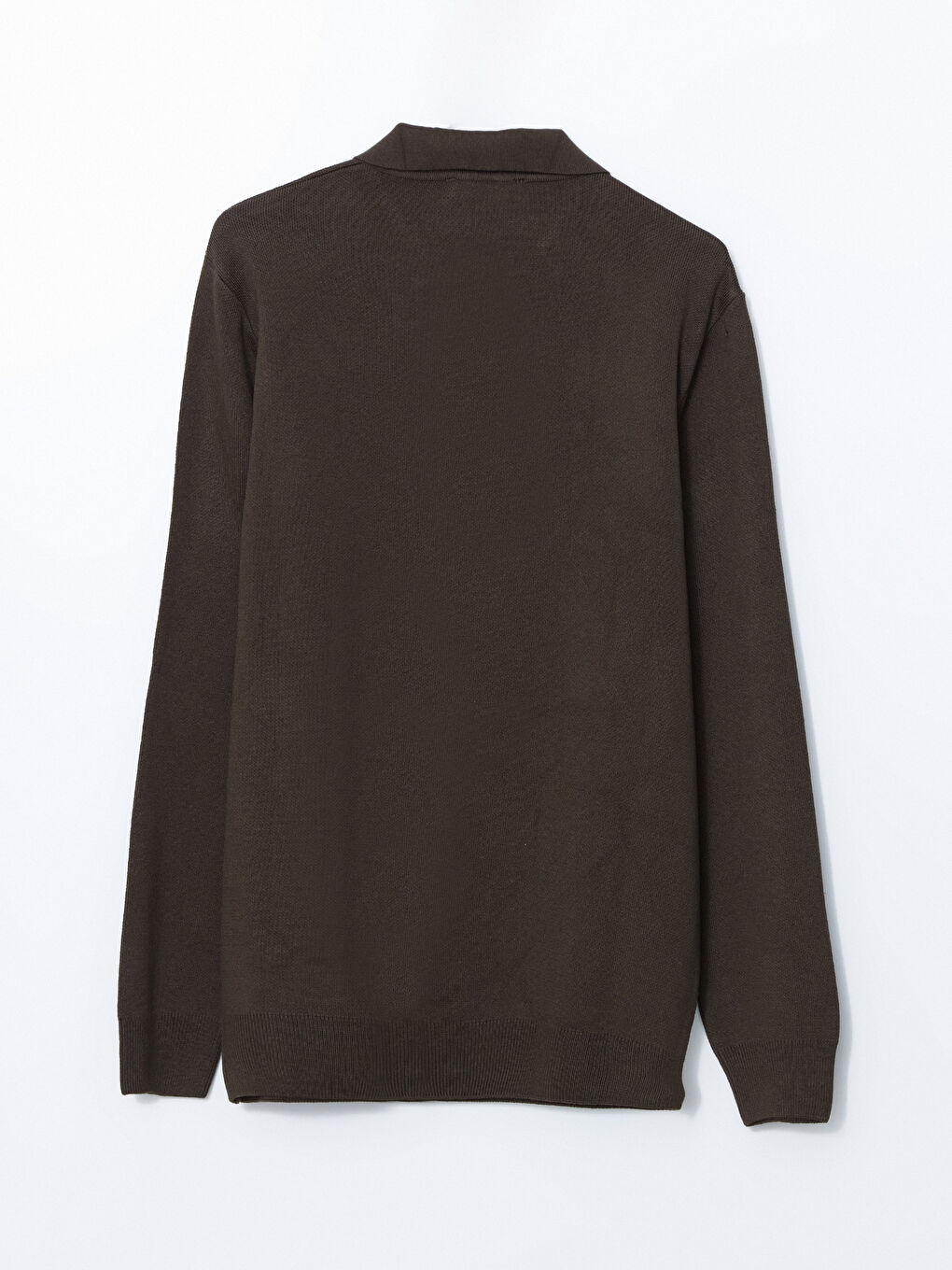 Polo Neck Long Sleeve Men's Knitwear Sweater-5