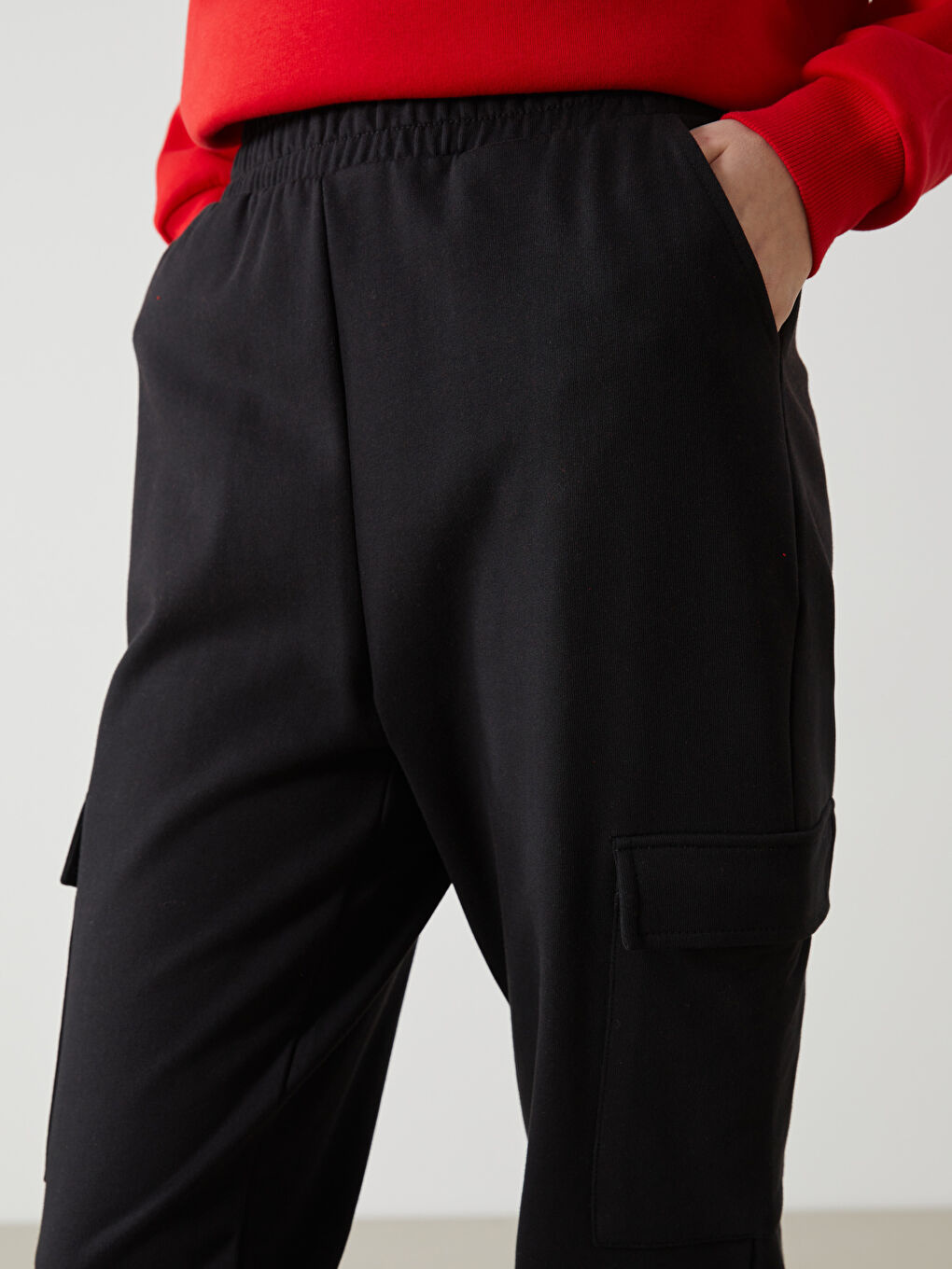 Elasticated Waist Women's Thick Jogger Sweatpants-2