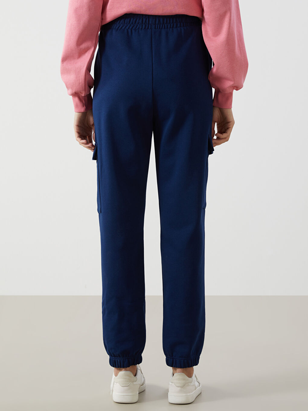 Elasticated Waist Women's Thick Jogger Sweatpants-3