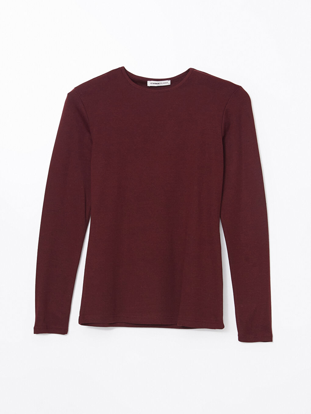 Crew Neck Plain Women's T-Shirt-4