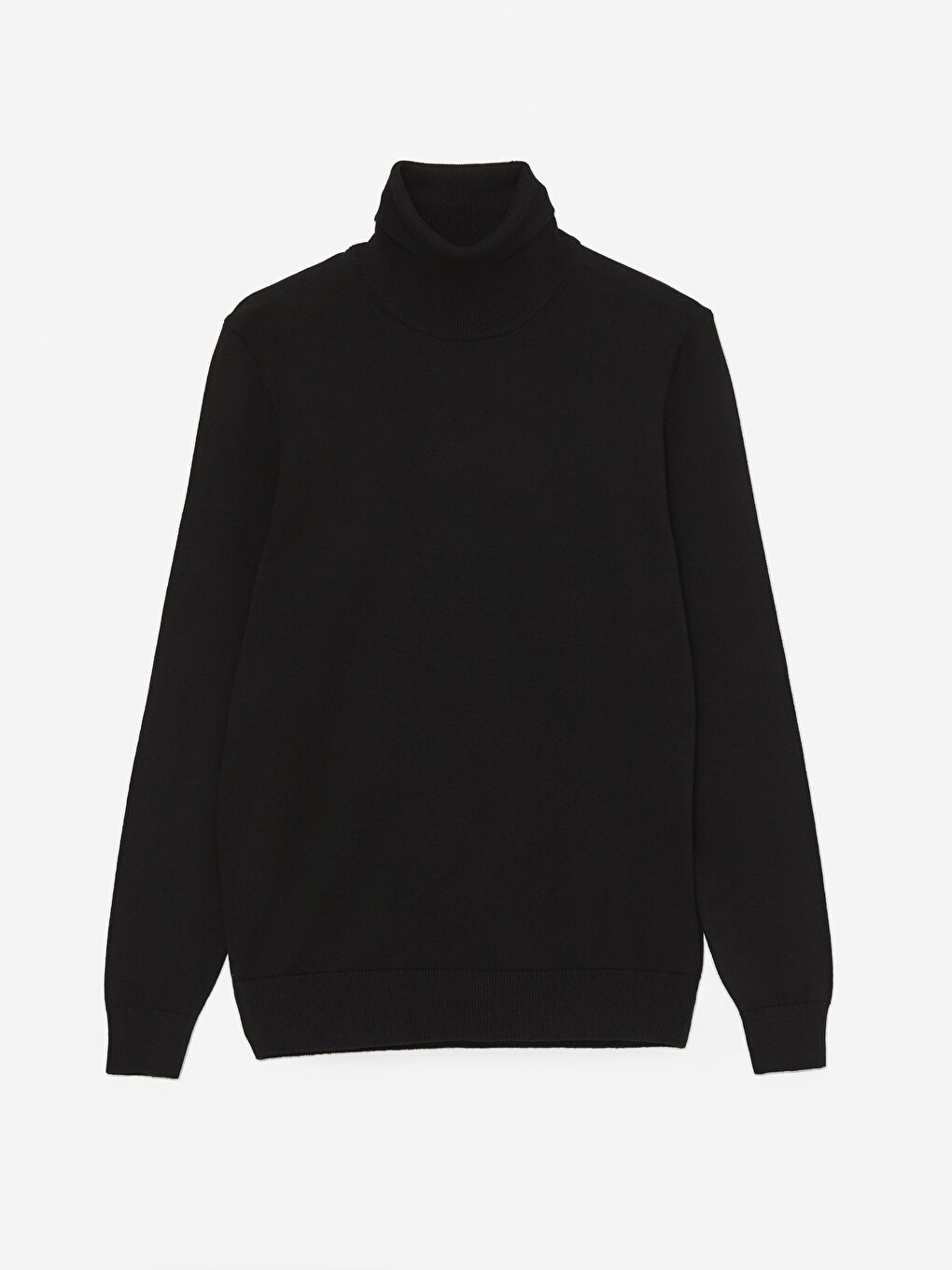 Turtleneck Long Sleeve Men's Knitwear Sweater-5