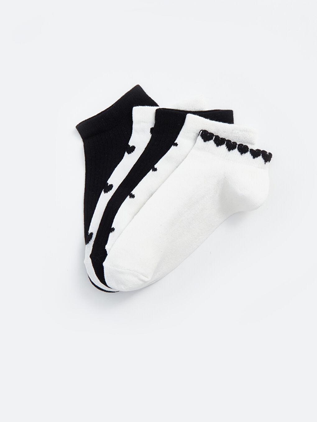 LCW DREAM Patterned Women's Trainer Socks 5 Pack -W55674Z8-FDU