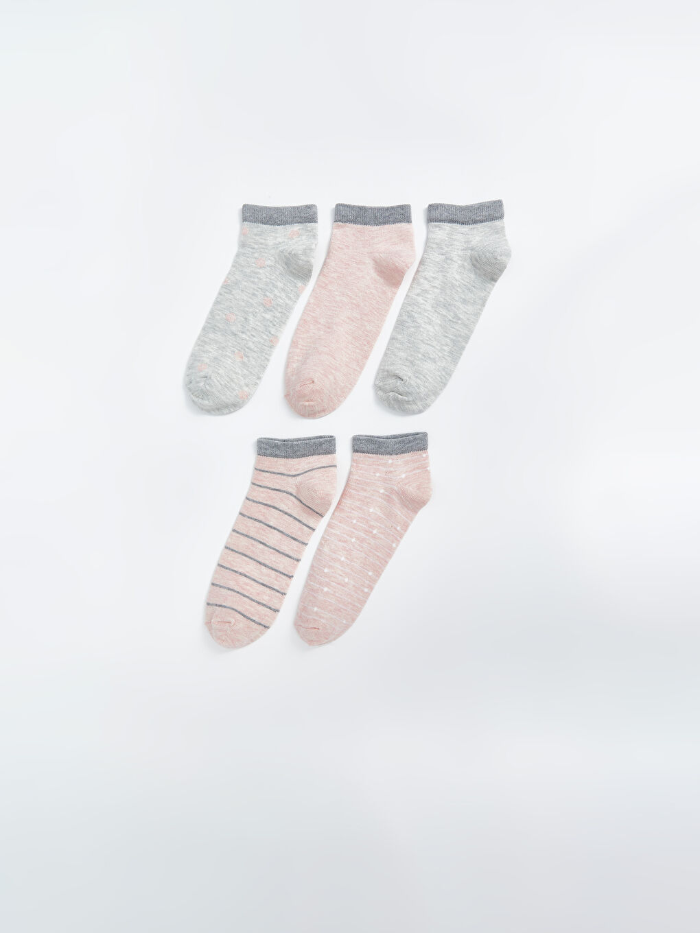 Patterned Women's Trainer Socks 5 Pack-1
