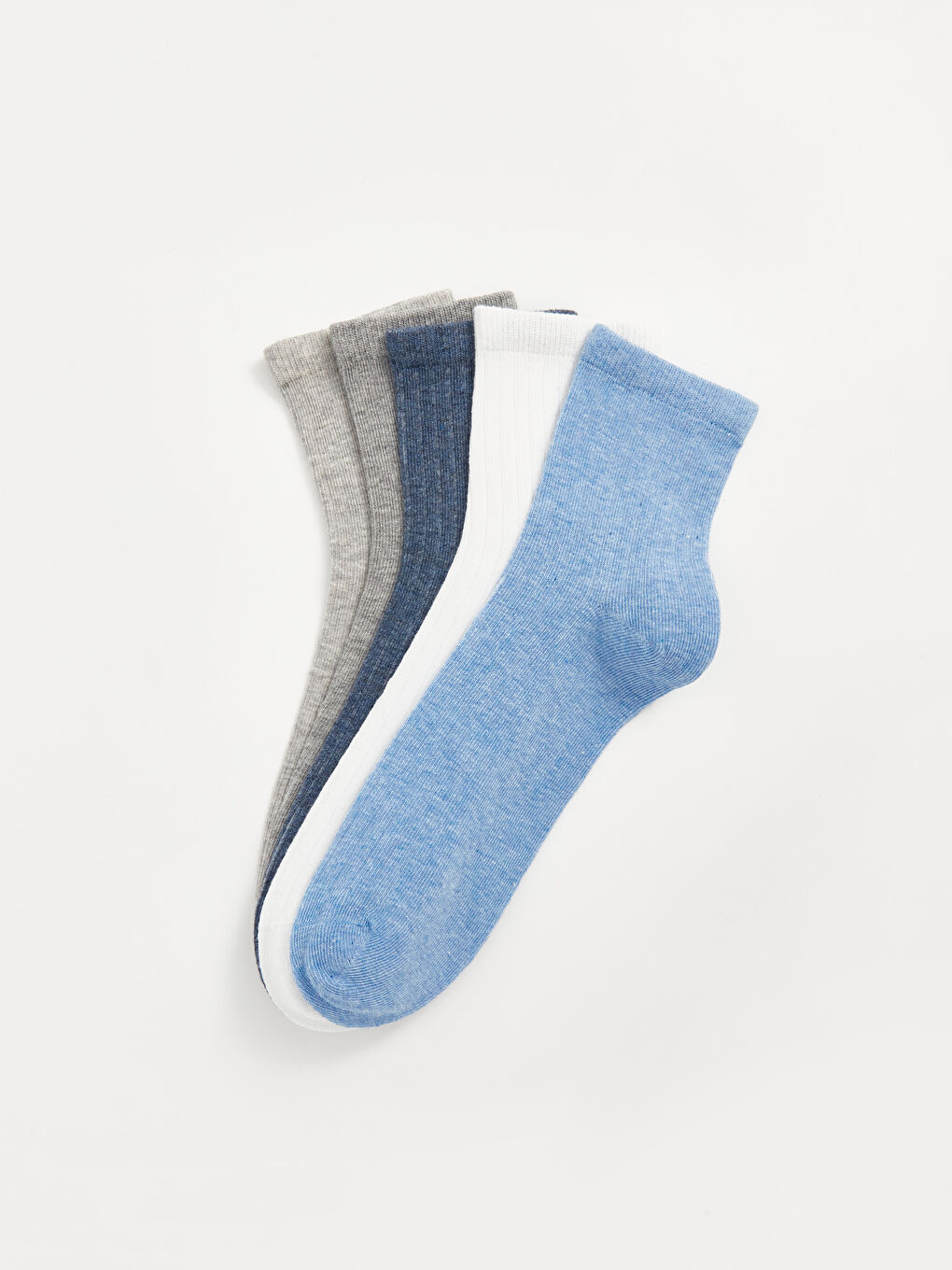 LCW DREAM Women's Plain Ankle Socks 5 Pack -W55692Z8-L8Y