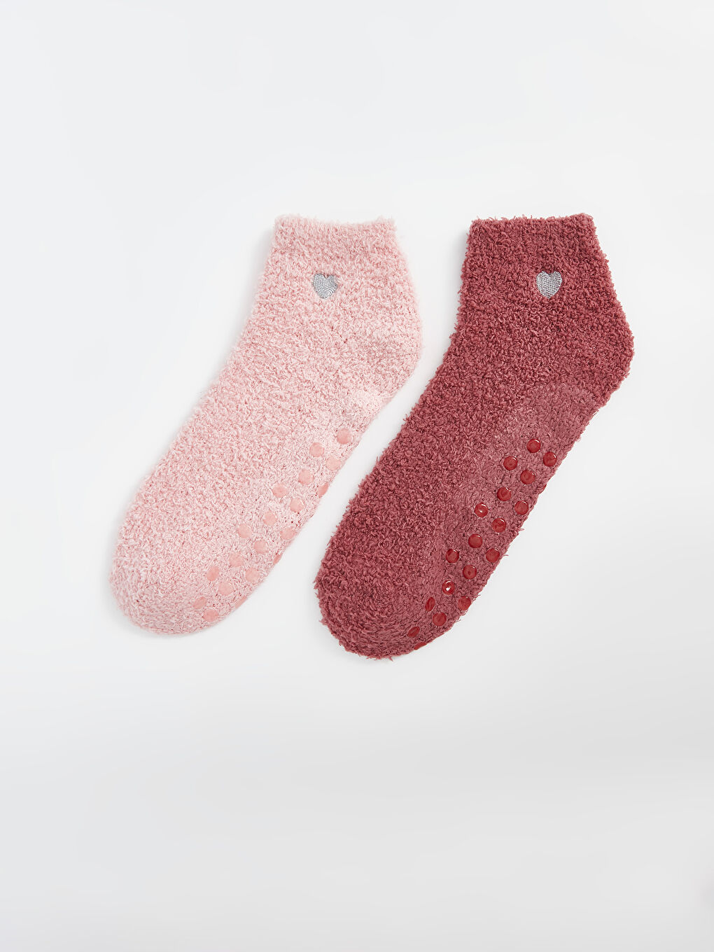 LCW DREAM Embroidered Women's Homewear Socks 2 Pack -W55742Z8-J0Z