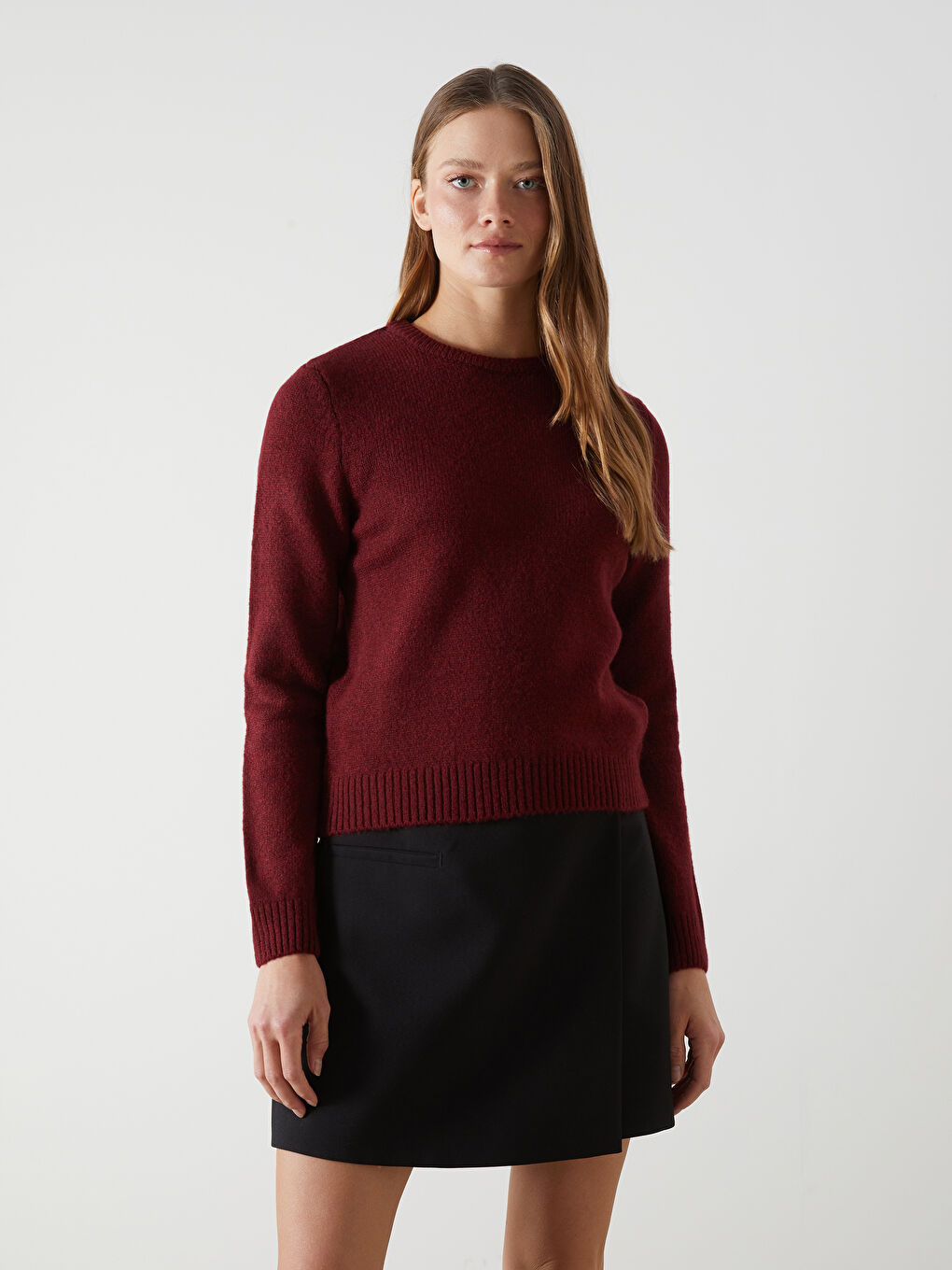 LCW Vision Crew Neck Women's Knitwear Sweater -W4LV49Z8-R3J
