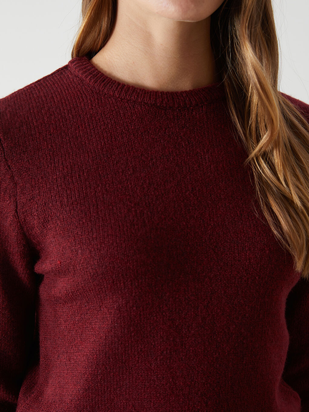 LCW Vision Crew Neck Women's Knitwear Sweater -W4LV49Z8-R3J