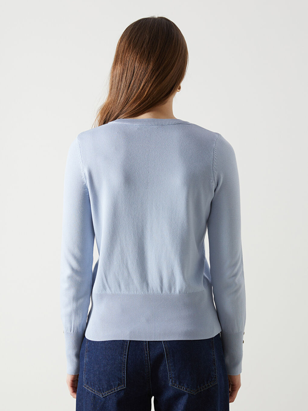 Mavi Bisiklet Yaka Kadın Triko Kazak-3