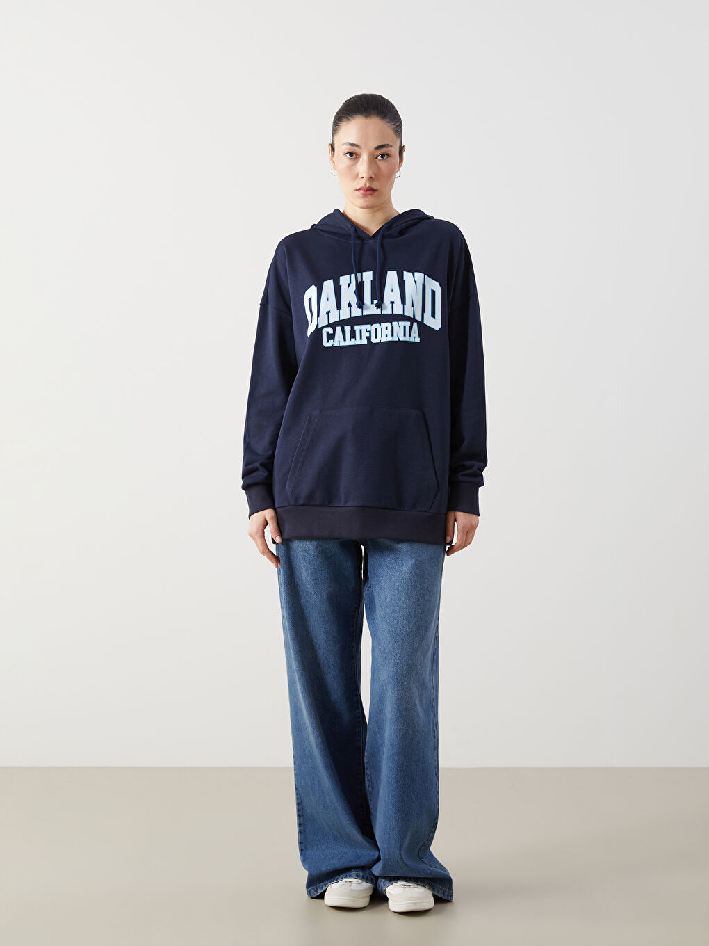 California Printed Oversize Women's Hoodie-1