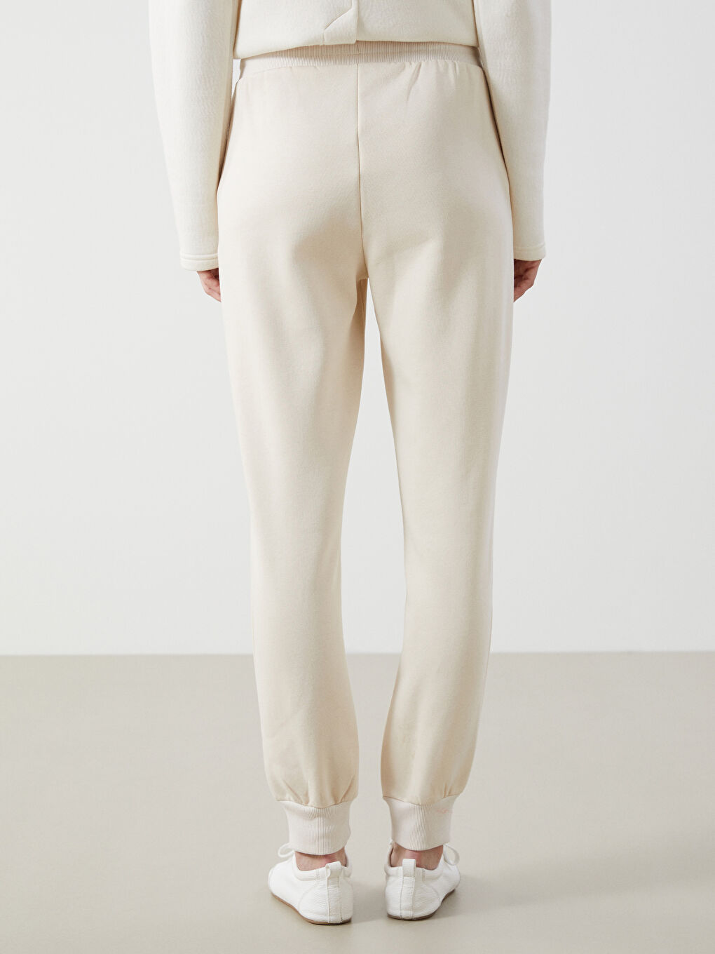 Elasticated Waist Women's Thick Jogger Sweatpants-3