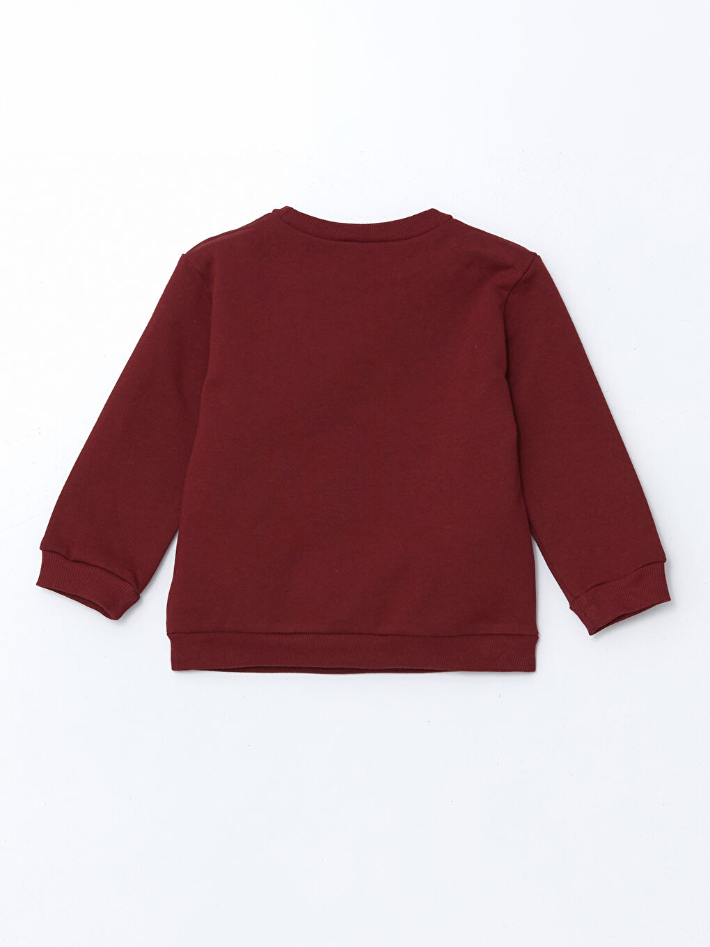 LCW Kids Bordo Bisiklet Yaka Kurdeleli Kız Çocuk Sweatshirt 2'li - 3