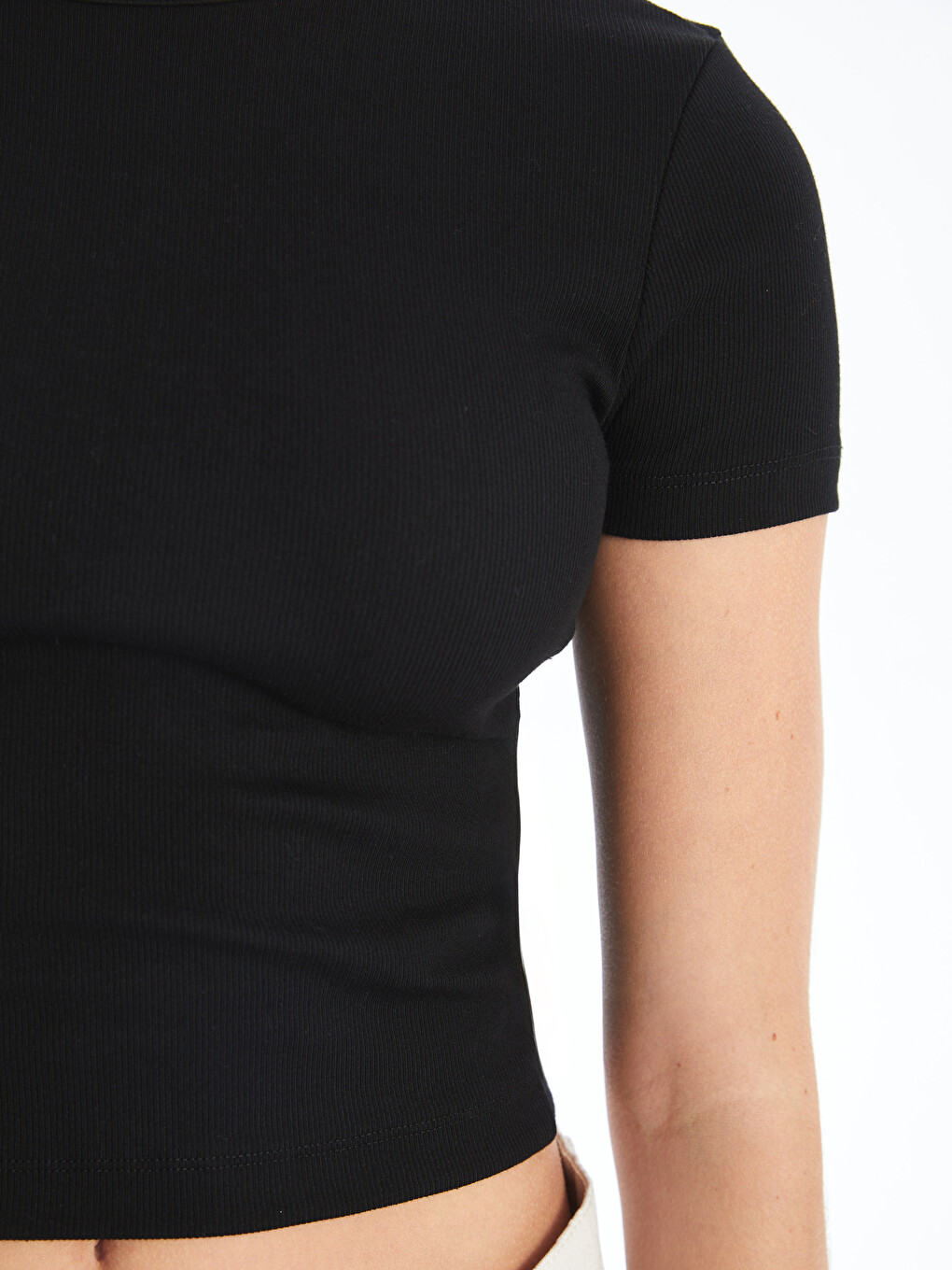 Crew Neck Women's Crop-2