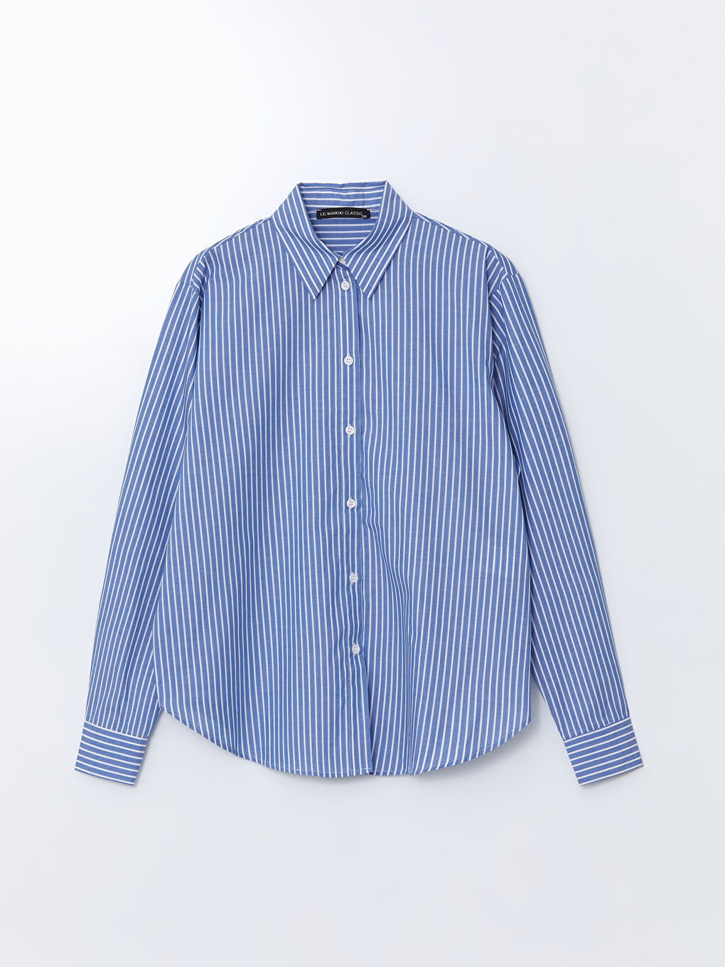 Striped Poplin Women's Shirt-4