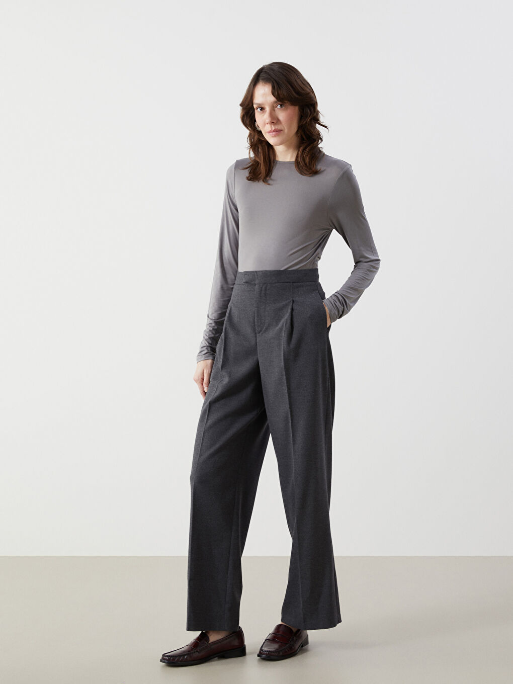 Crew Neck Women's Blouse-1