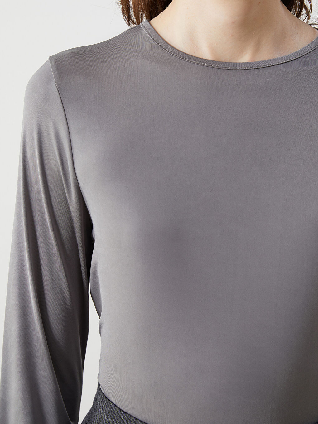 Crew Neck Women's Blouse-2