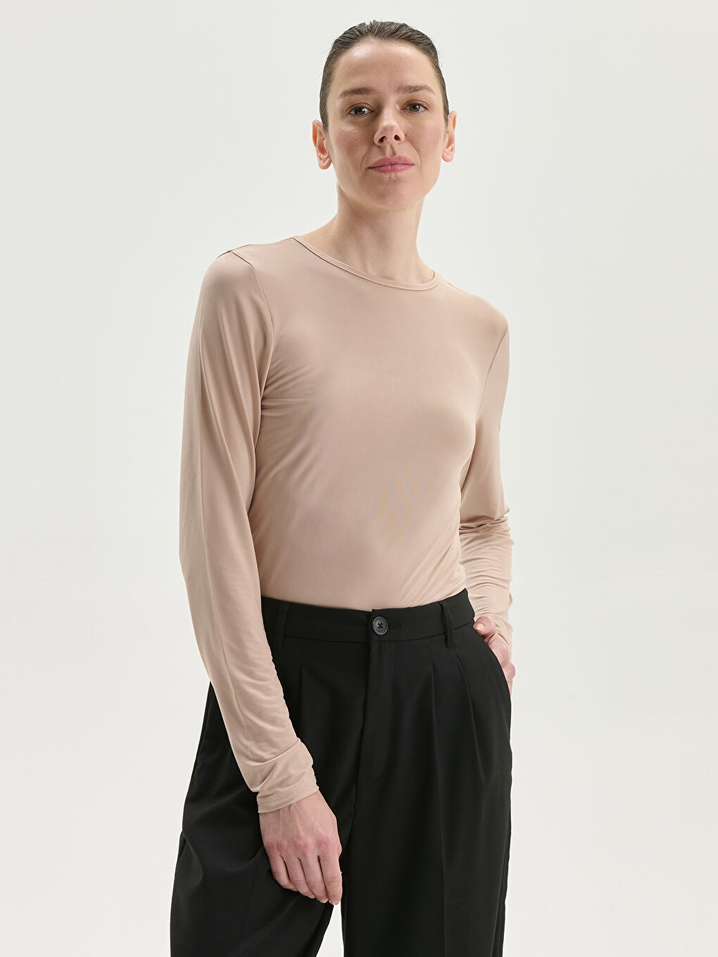 Blouse pour Femmes à Col Rond