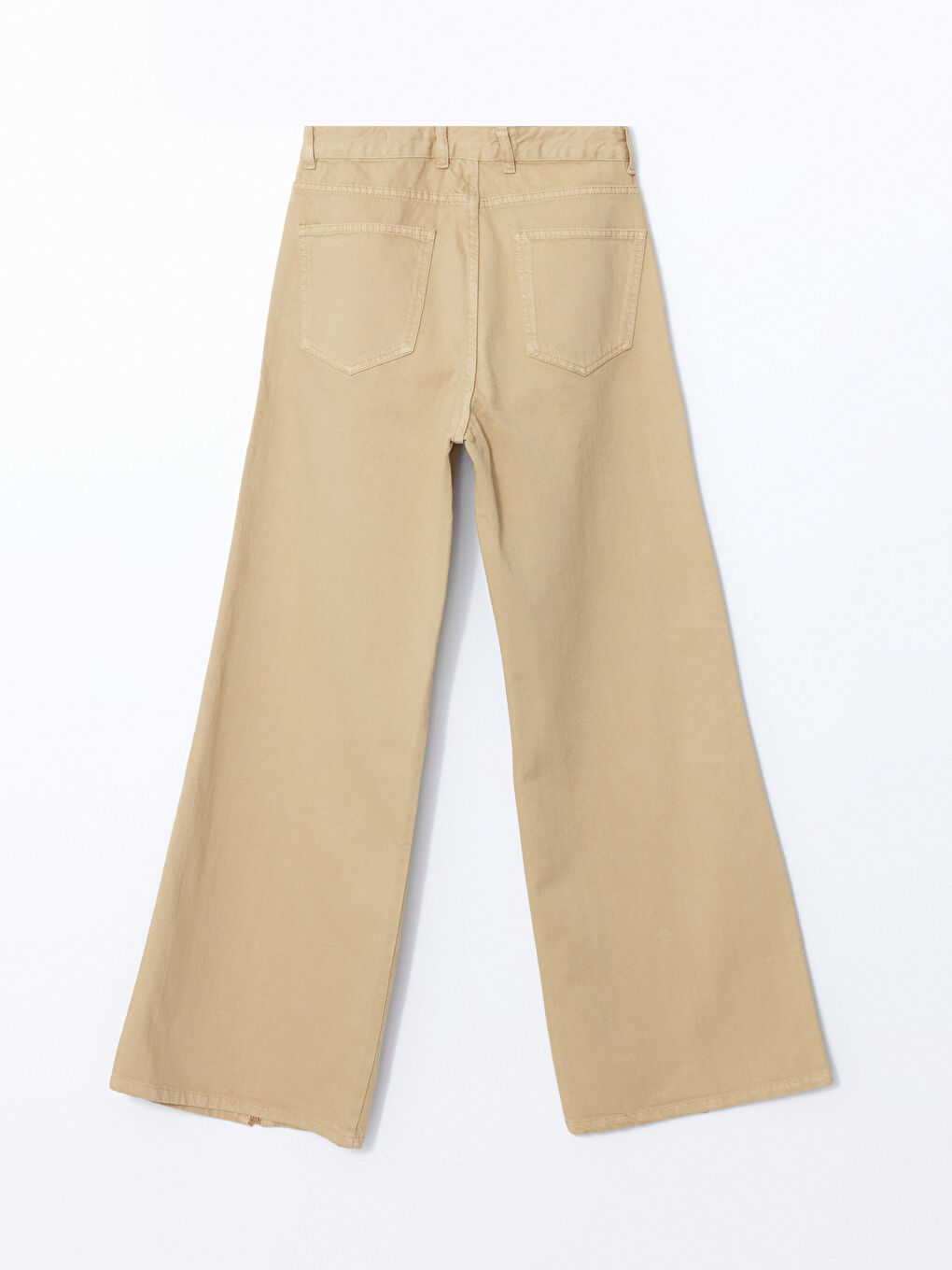 Regular Fit Wide Leg Women's Trousers-5