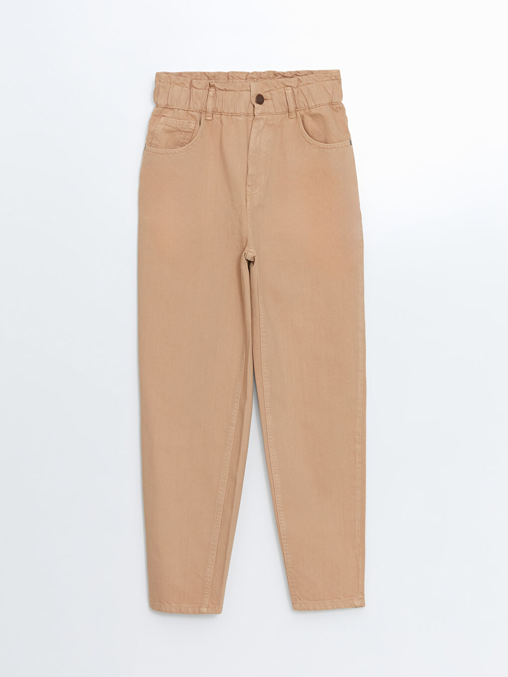 Elasticated Waist Twill Women's Trousers-4