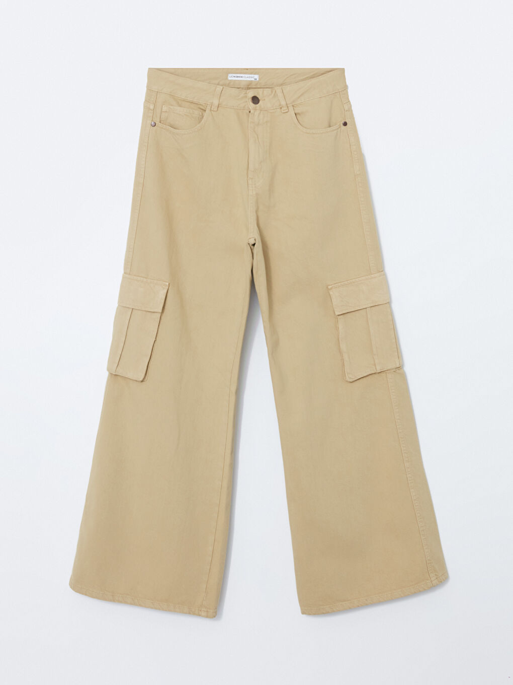 Regular Fit Women's Cargo Trousers-4