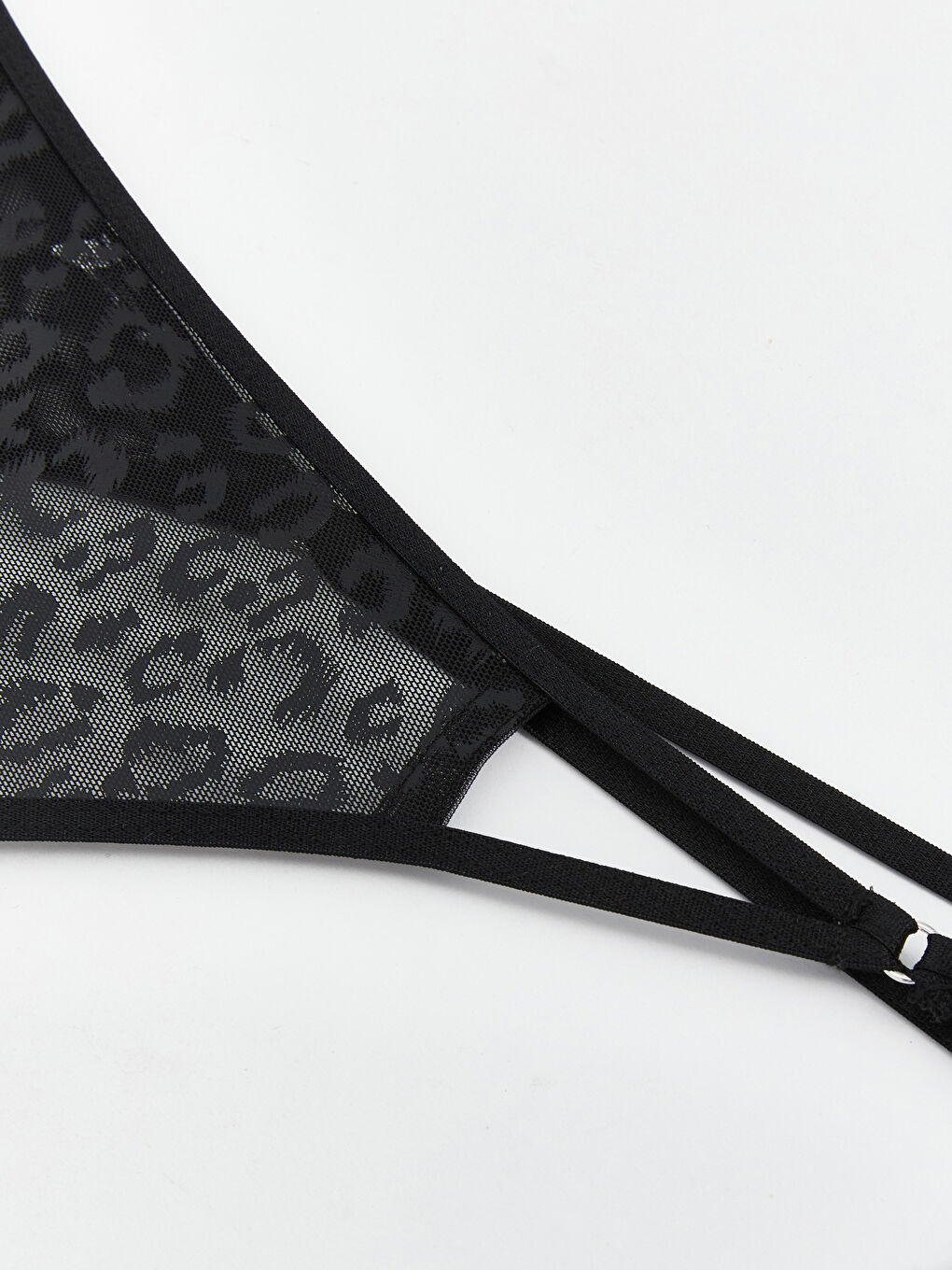 LC Waikiki Leopard Print Lace Fancy Thong Panties -W4LY15Z8-LQJ