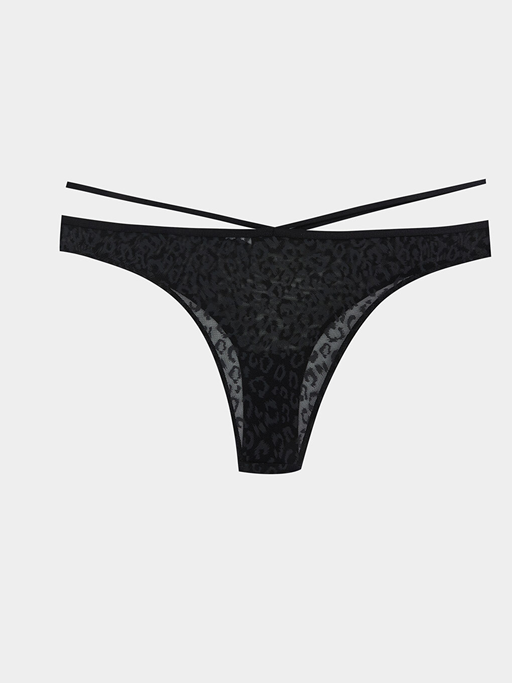 Leopard Print Lace Fancy Brazilian Panties -W4LY17Z8-LQJ