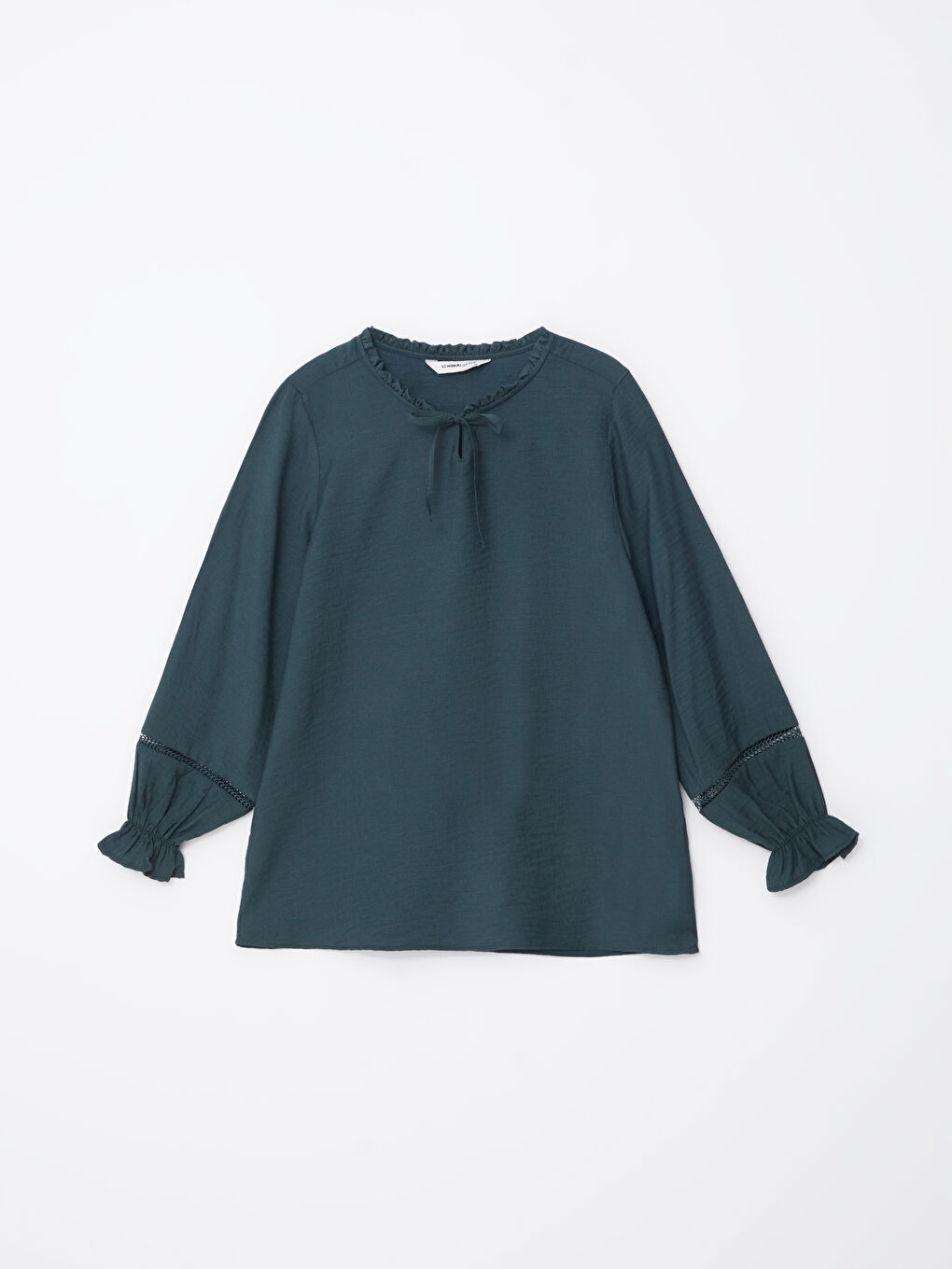 LCW Grace Tie Neck Women's Blouse -W56583Z8-HQM