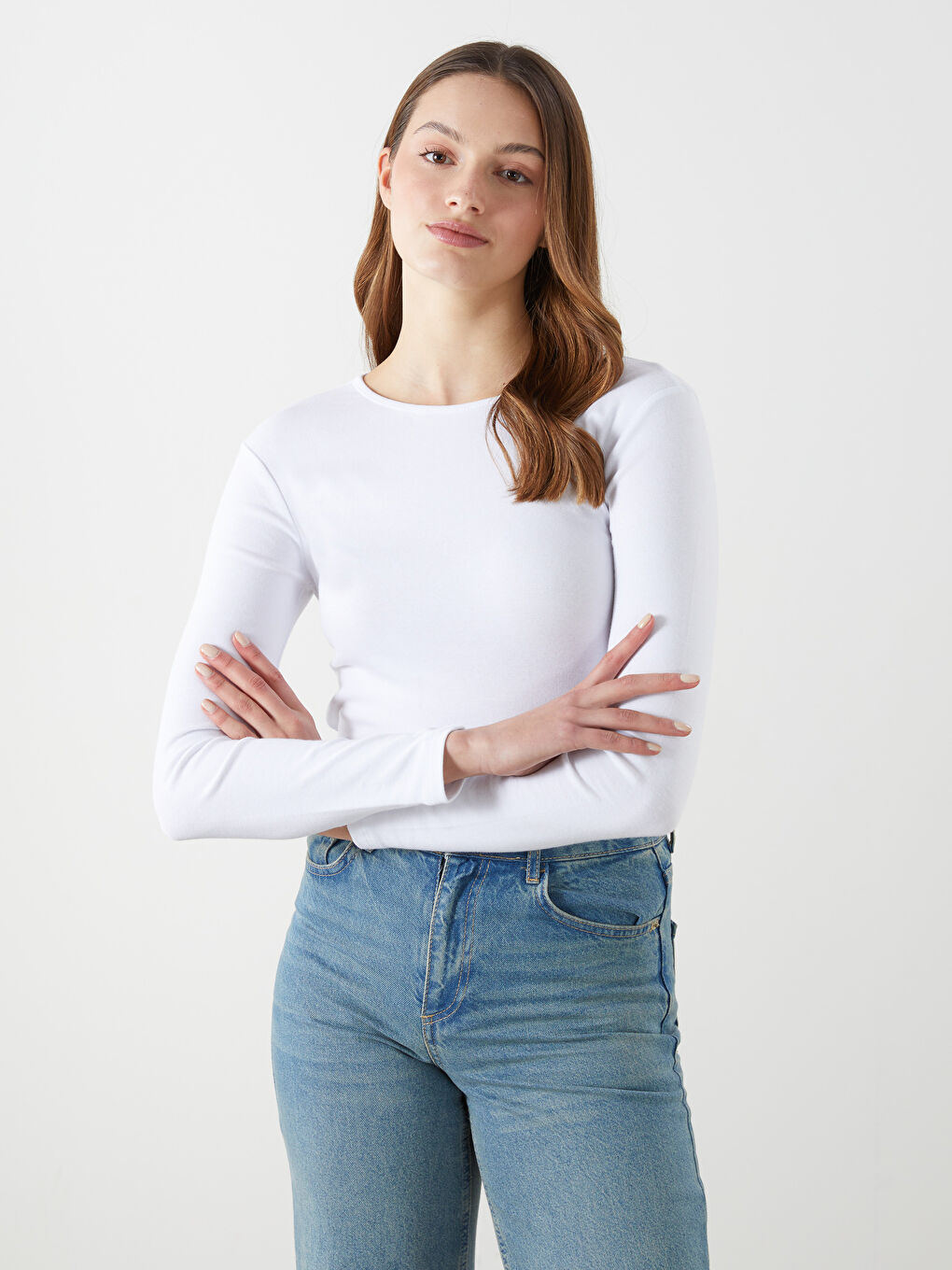 LCWAIKIKI Basic Crew Neck Women's Body -W4LY21Z8-Q6K