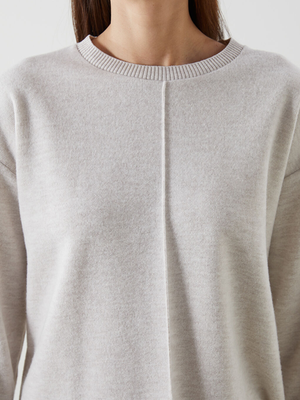 LCW Vision Crew Neck Women's Knitwear Sweater -W4LY30Z8-D2Y