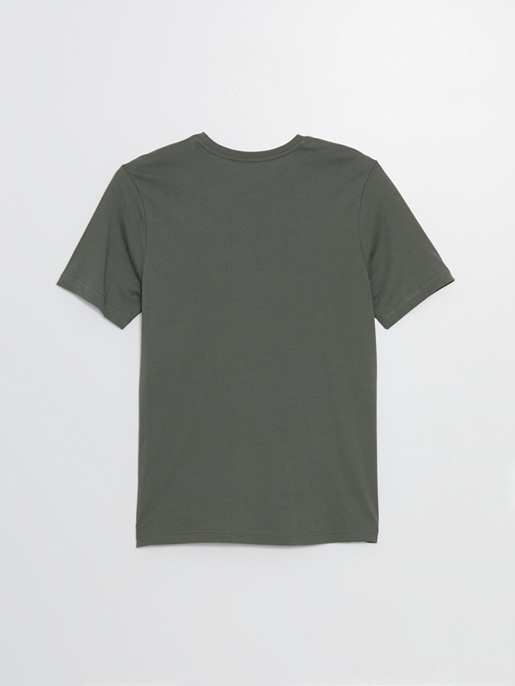 Crew Neck Short Sleeve Printed Combed Cotton Men's T-shirt-9