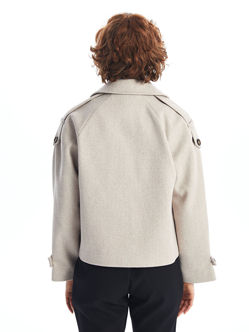 LCW Vision Jacket Collar Women's Cachet Overcoat -W57004Z8-L8Q