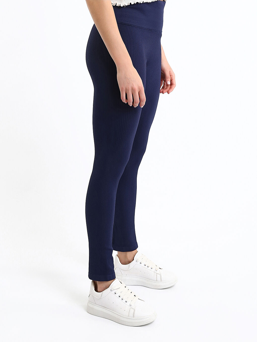 ليجن سادة بخصر مرن وإكسترا سليم للسيدات-3