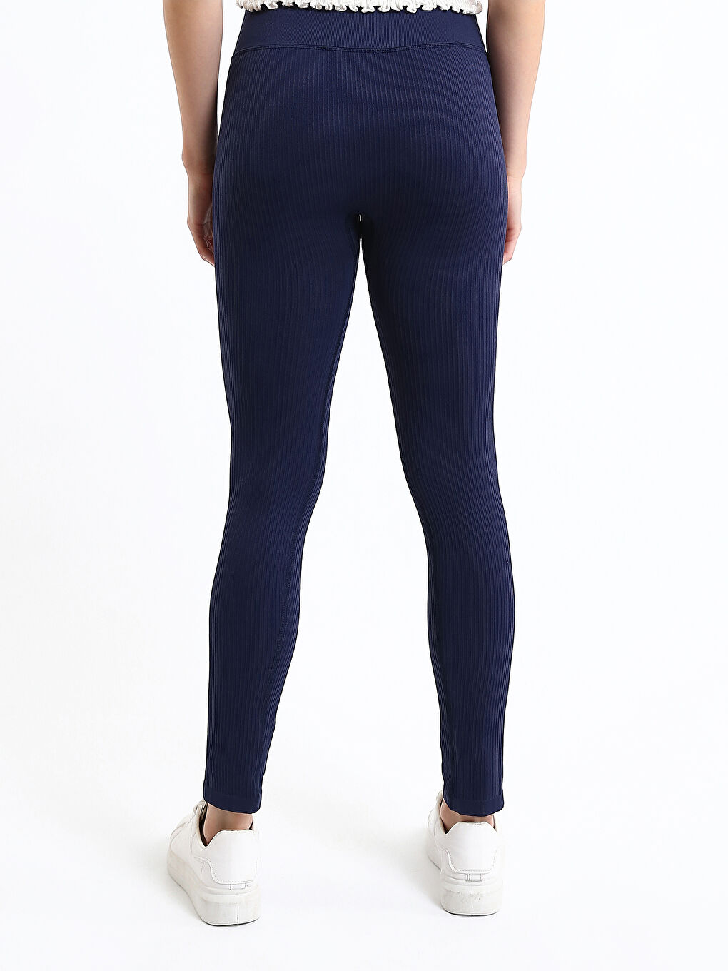 ليجن سادة بخصر مرن وإكسترا سليم للسيدات-4