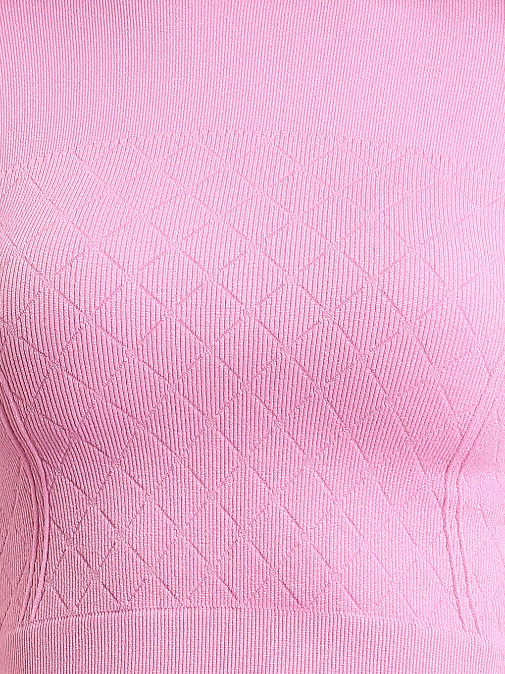 Crew Neck Plain Short Sleeve Women's Crop T-Shirt-2