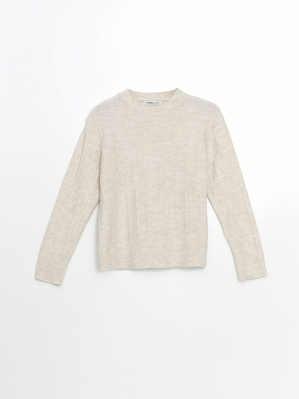 Crew Neck Striped Women's Knitwear Sweater -W4LY81Z8-MXN