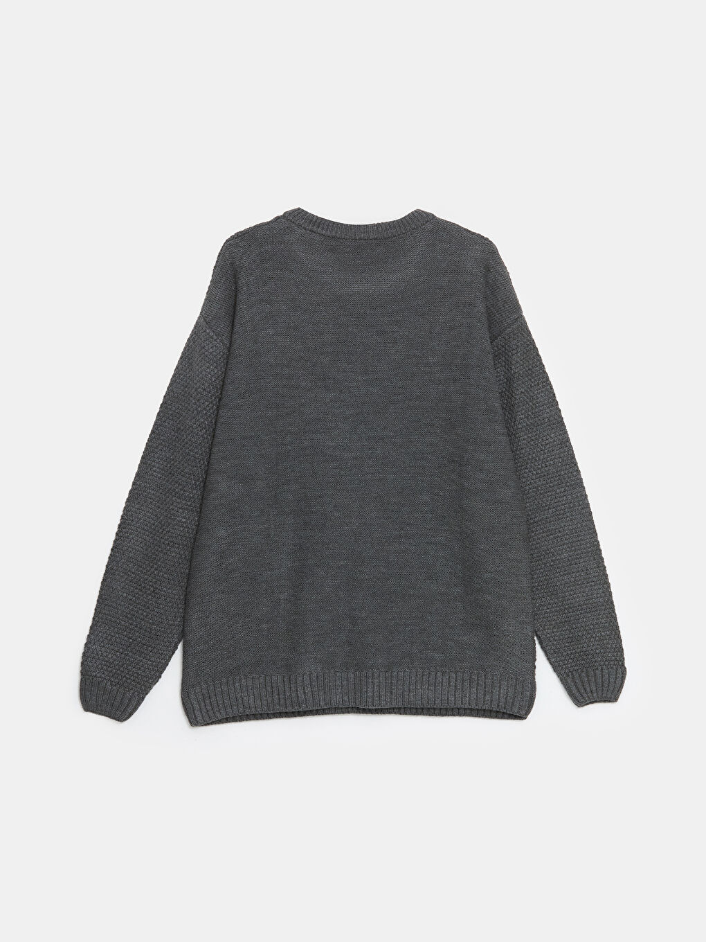 Crew Neck Long Sleeve Men's Tricot Sweater -W4LY89Z8-HZX