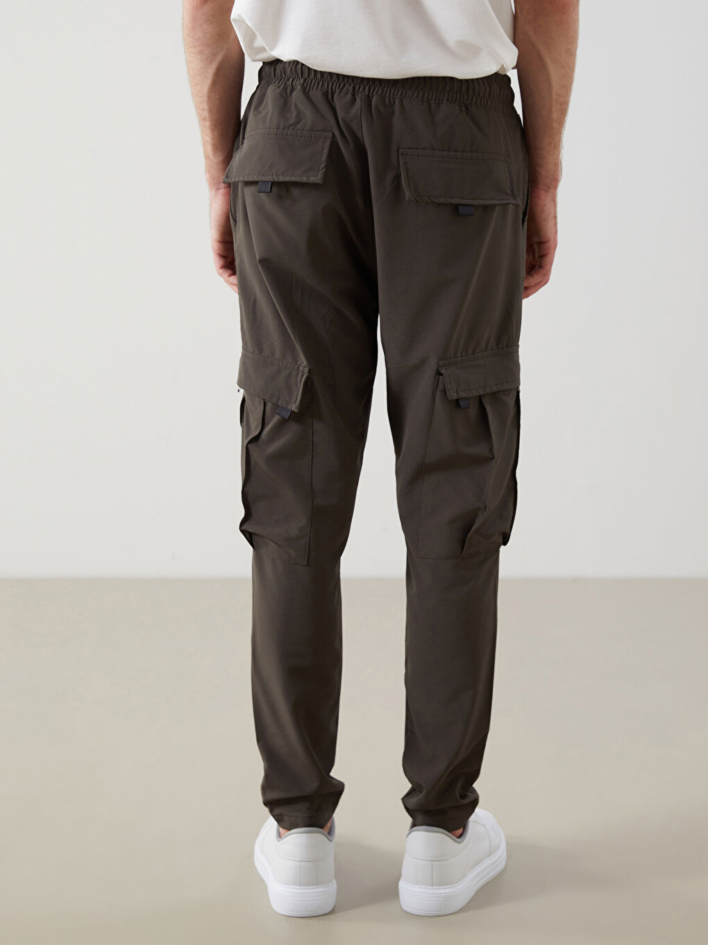 Haki Slim Fit Erkek Eşofman Altı-3