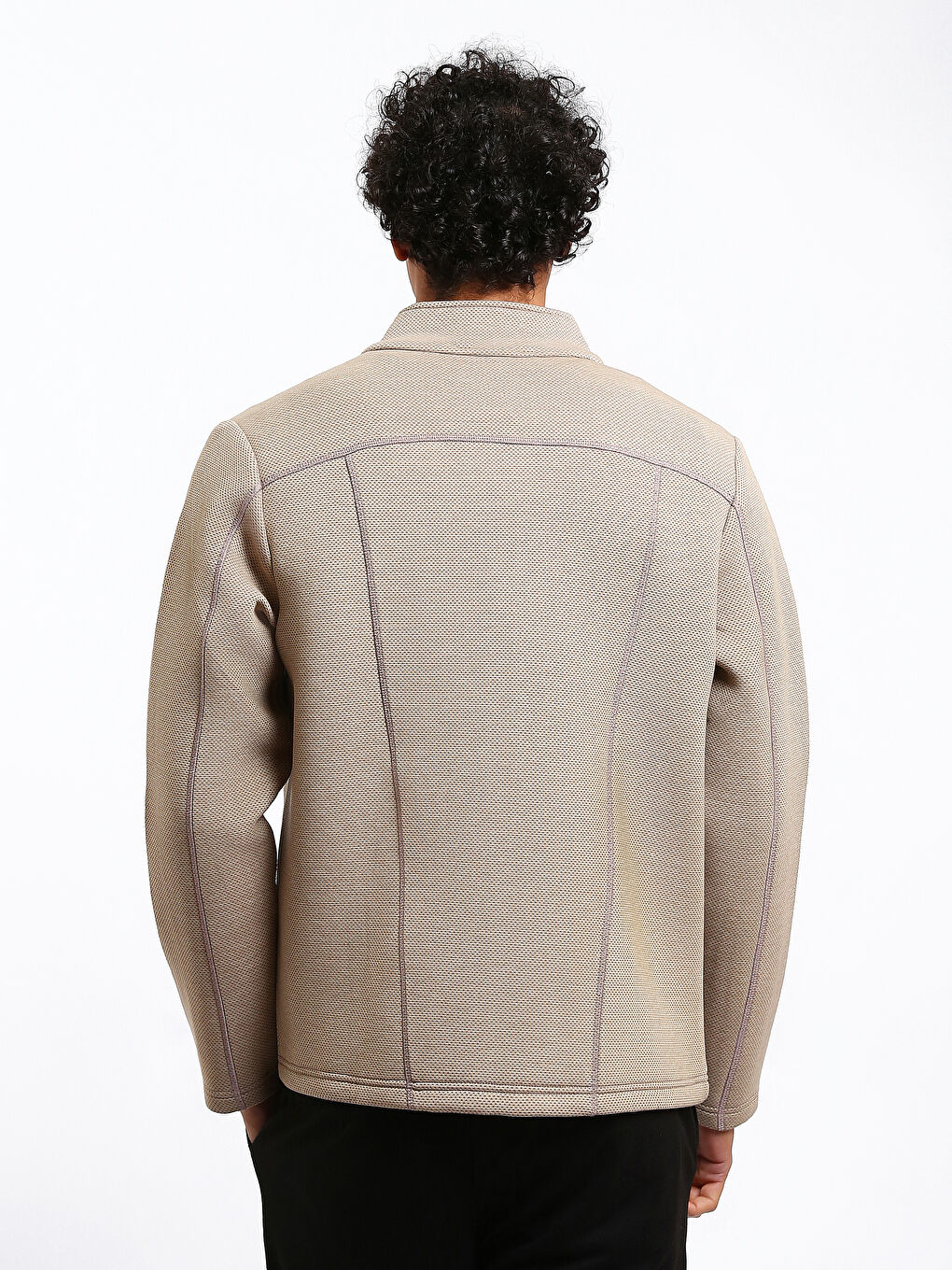 Funnel Neck Men's Cardigan-4