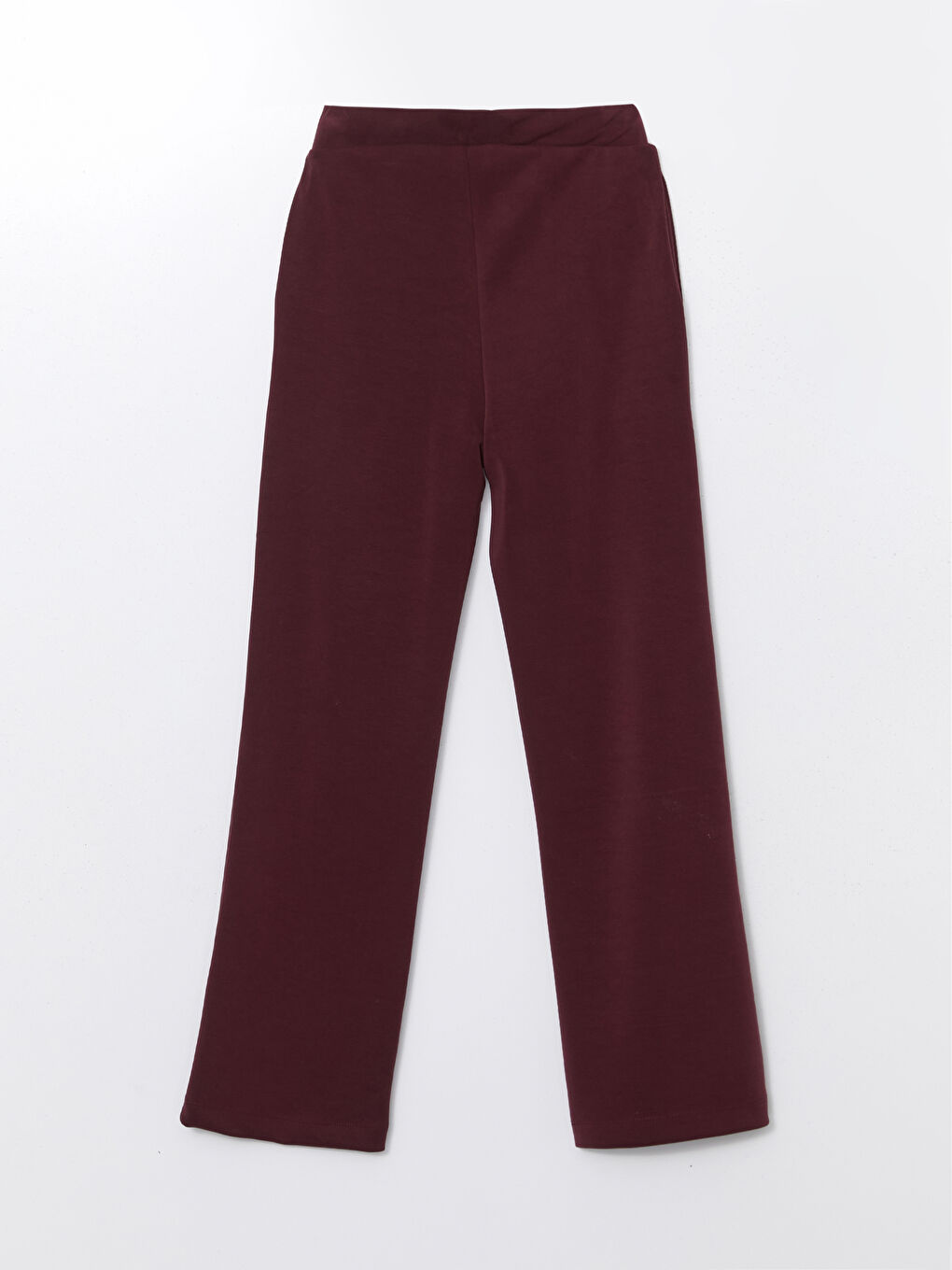 Bordo Modal Karışımlı Kadın Eşofman Altı-5