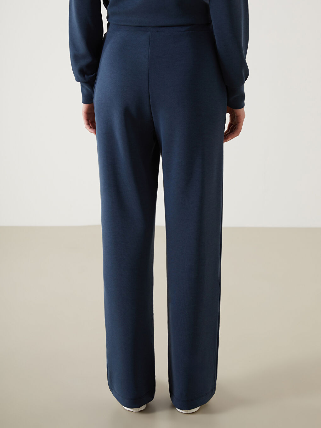 Lacivert Modal Karışımlı Kadın Eşofman Altı-3