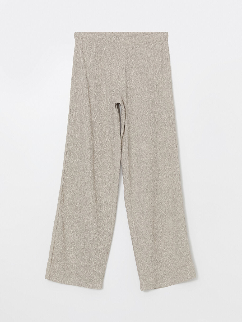 Yeşil Beli Lastikli Dokulu Kadın Pantolon-4