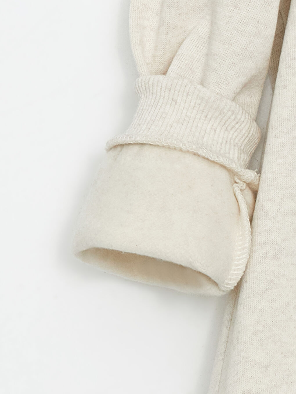 Ekru Bisiklet Yaka Baskılı Erkek Çocuk Sweatshirt-2