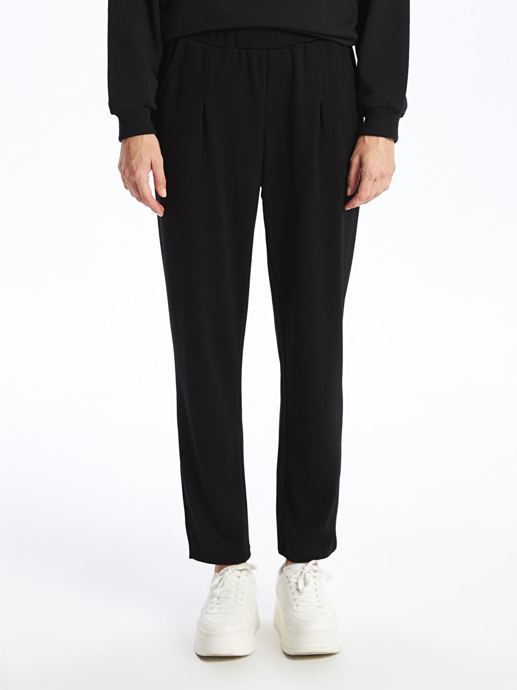 Elasticated Waist Women's Trousers-4