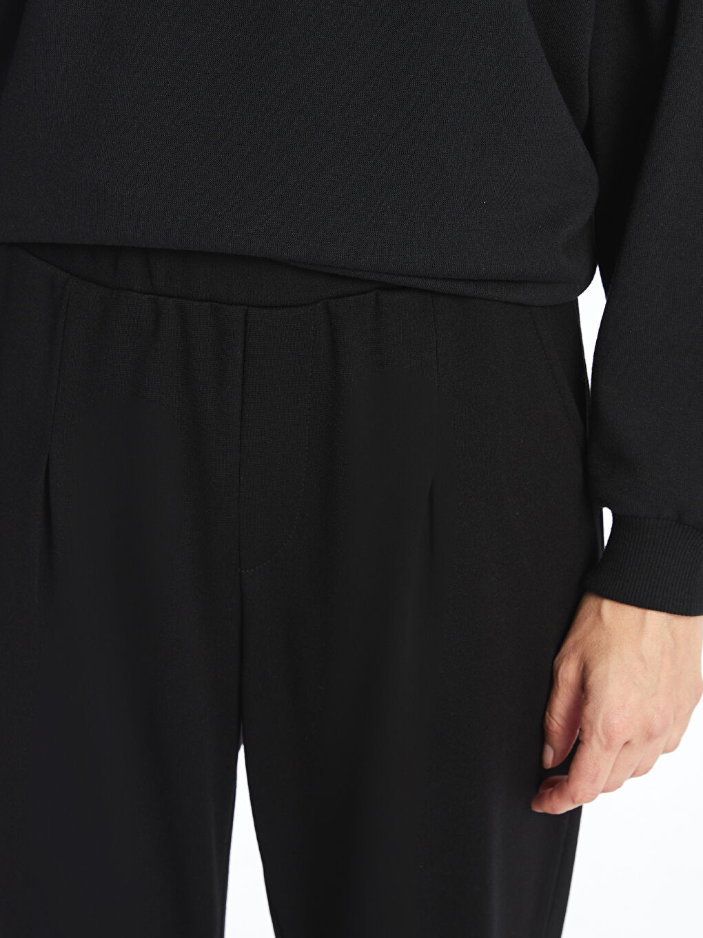 Elasticated Waist Women's Trousers-6