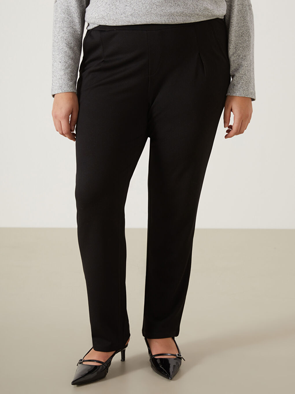 Elasticated Waist Women's Trousers-9