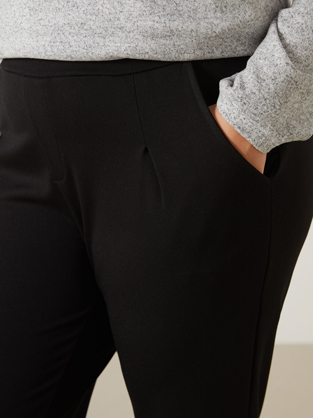 Elasticated Waist Women's Trousers-10