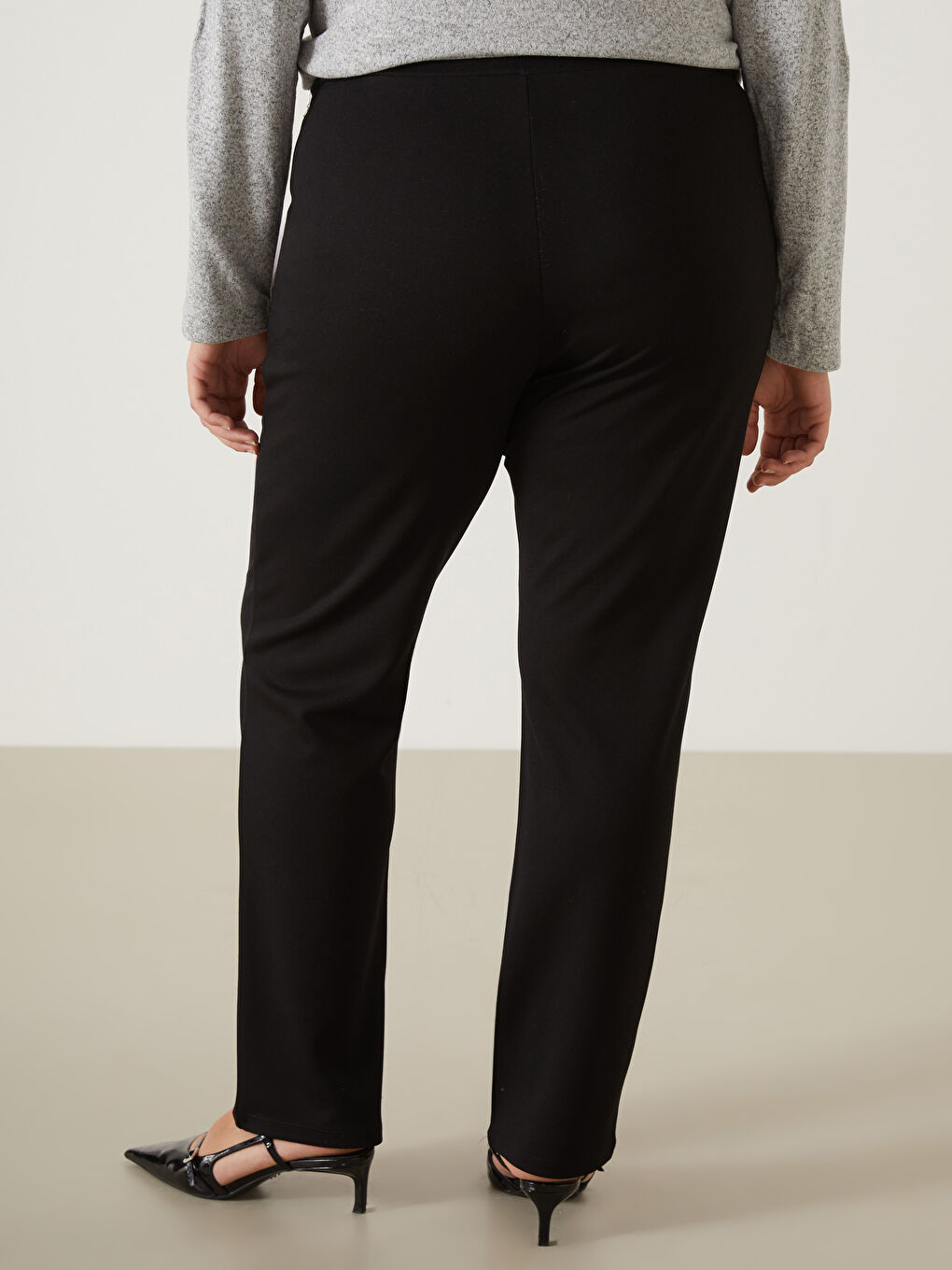 Elasticated Waist Women's Trousers-11
