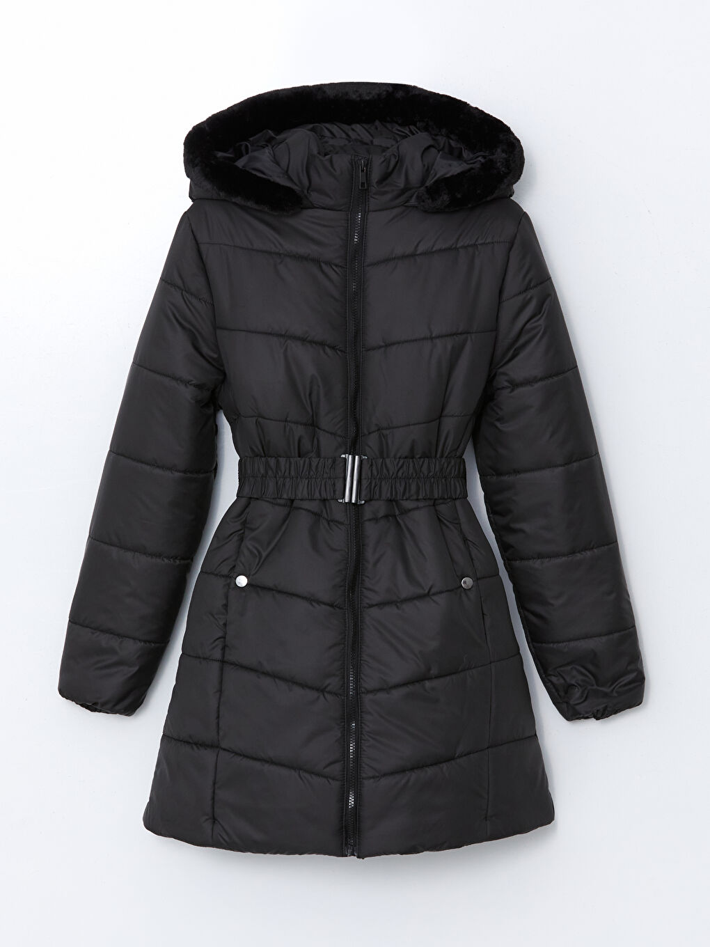 LCWAIKIKI Classic Hooded Women's Puffer Coat -W4M080Z8-CVL