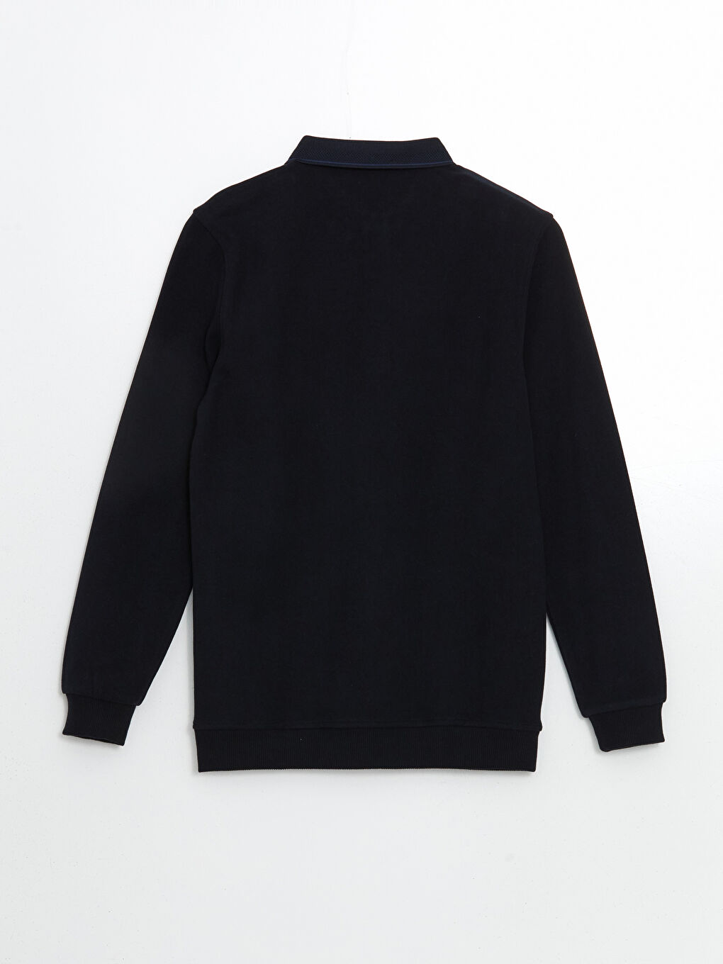 Polo Neck Long Sleeve Embroidered Men's Sweatshirt -W4M096Z8-RFH