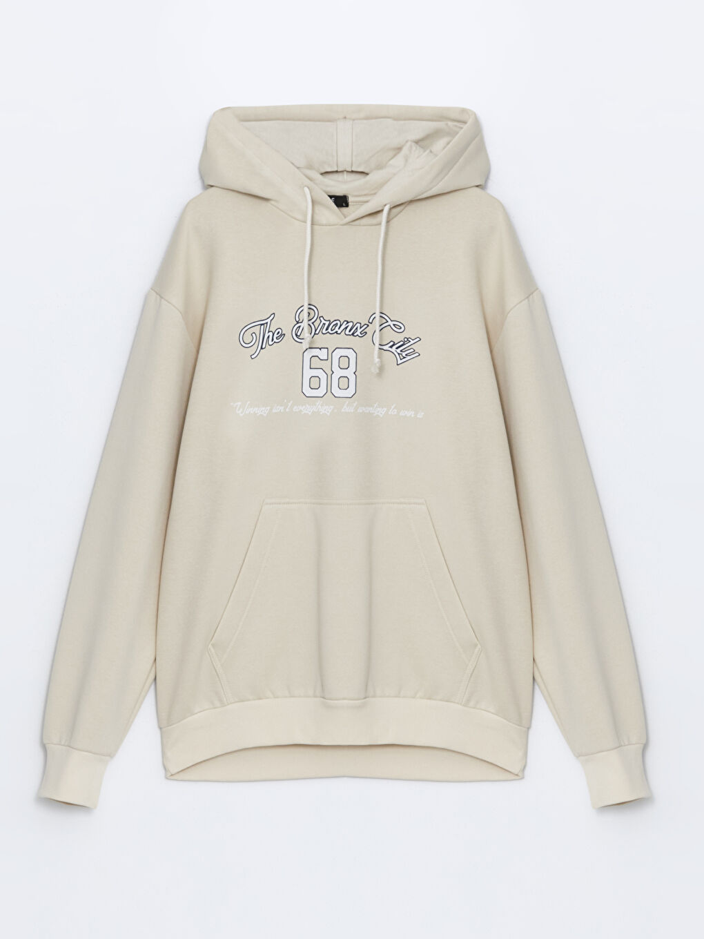 هودي مطبوع كم طويل للرجال-4