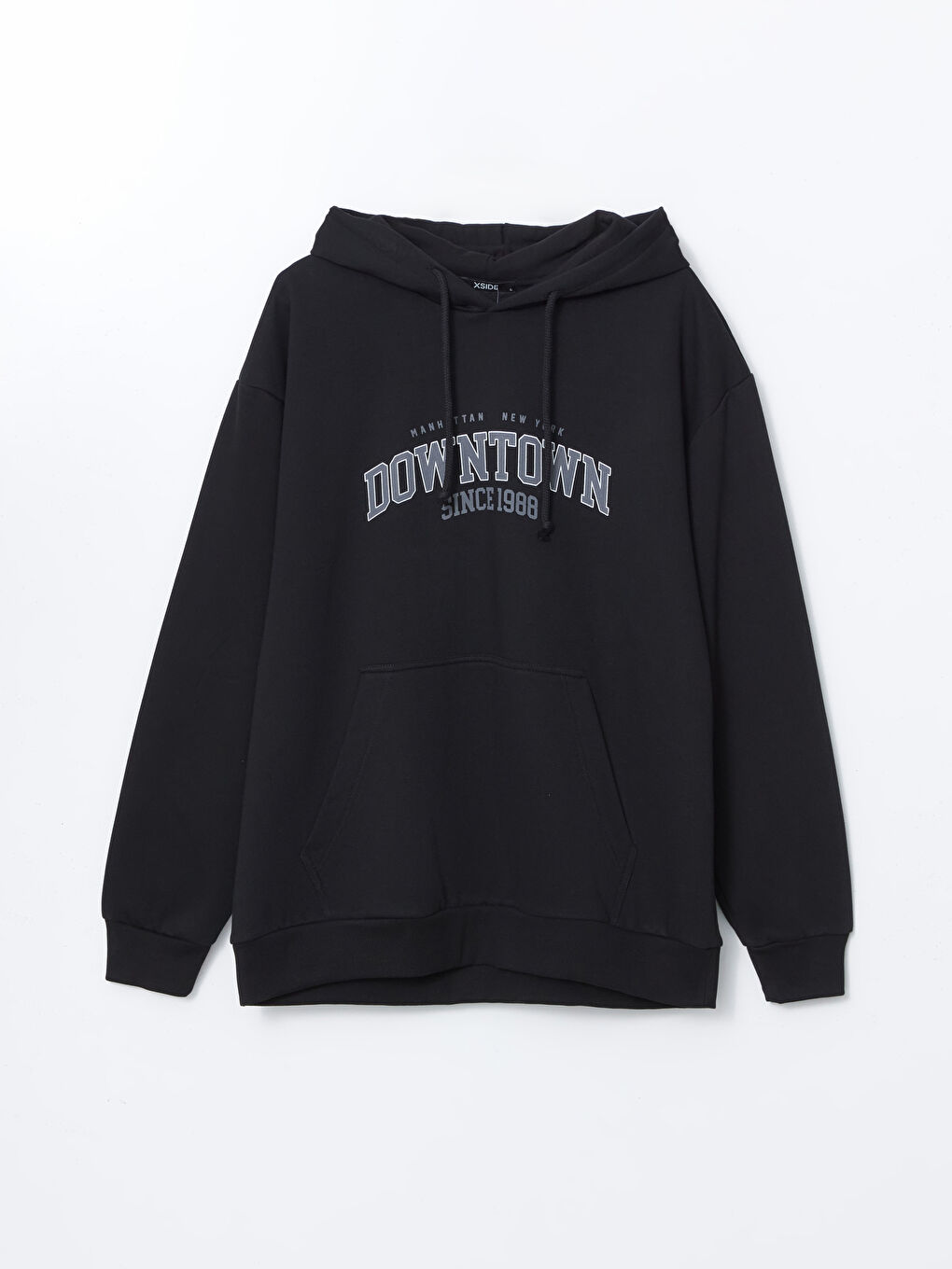 هودي مطبوع كم طويل للرجال-4